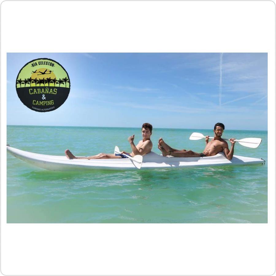 Cabanas Camping Ria Celestun Luaran gambar